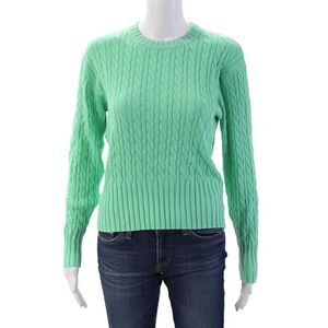 WISPR Women Pullover Sweater Green Crew Neck Long Sleeve Size S